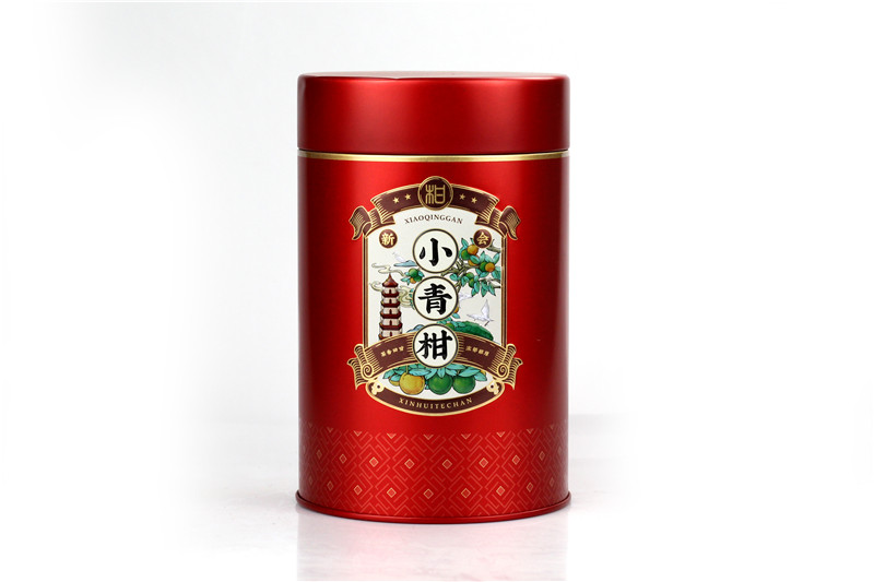 马口铁金属罐,柑普小青柑茶叶罐,大号圆形铁罐厂家